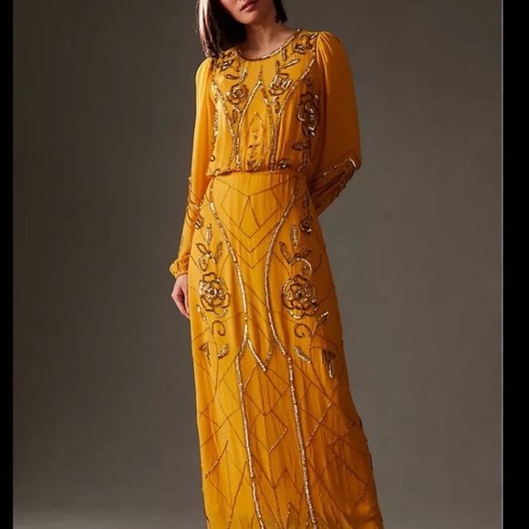 Anthropologie Let Me Be Juliet Sheer Maxi Dress XXS NWT - Picture 6 of 8